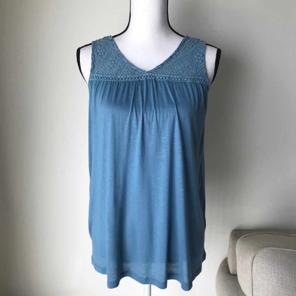 Good Luck Girl Light Blue Embroidered Top